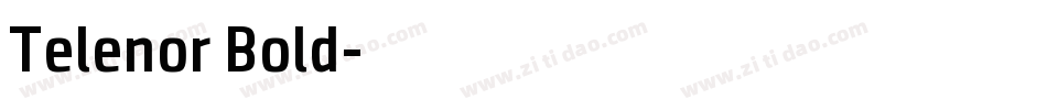 Telenor Bold字体转换